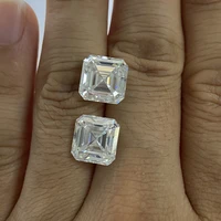 meisidian loose diamond 88mm asscher cut d vvs1 moissanite 3 carat for ring