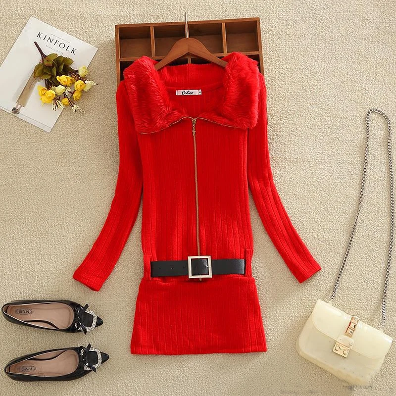 2021 новые осенние модные женские туфли бюст платье с молнией Пикантные платья