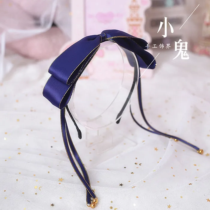 

Handmade oversized headband DIY bow hair accessories headdress Lolita Lolita Mengniang Cos bell headband KC