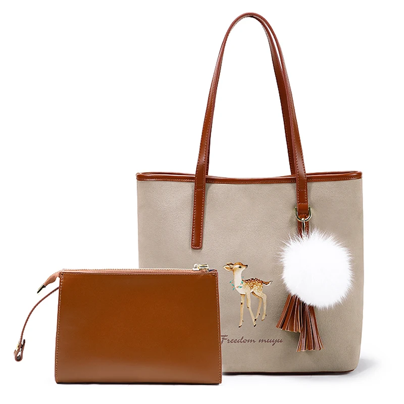 Printed Tote Bag WOMEN'S Bag New Style Fashion Spring Casual Handbag Large Capacity Shoulder Bag Women's purses and handbags