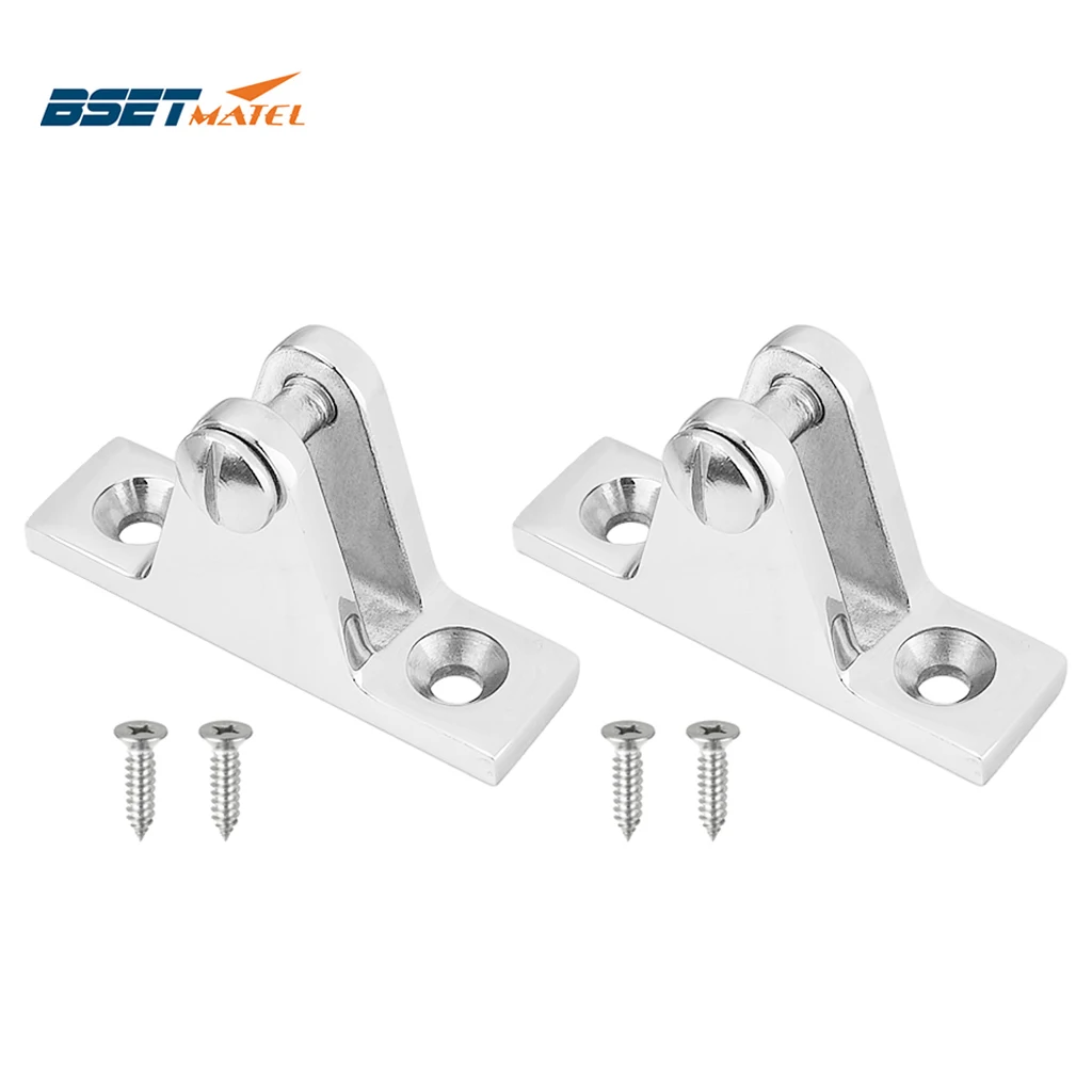 

2PCS Stainless Steel 316 Boat Bimini Top Fitting Deck Hinge Marine Kayak Canoe Boat Cover Bimini Sprayhood hardware Accessories