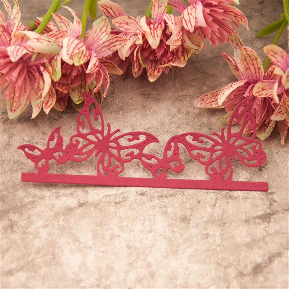 Полоска с бабочкой металлические режущие штампы новинка 2020 скрапбукинг Новое