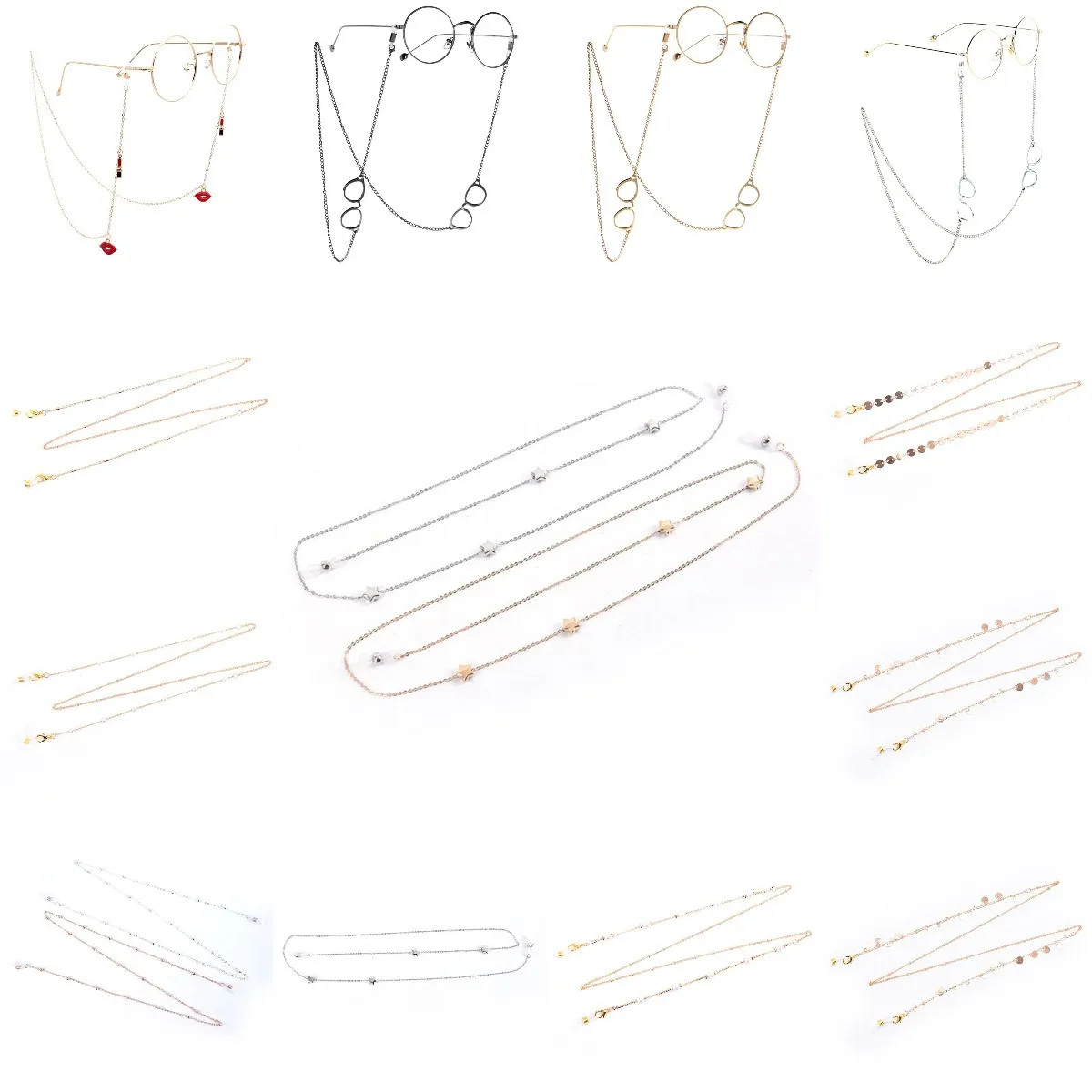 

Цепочка для очков женская с искусственным жемчугом, модный аксессуар для солнцезащитных очков, маска для подарка