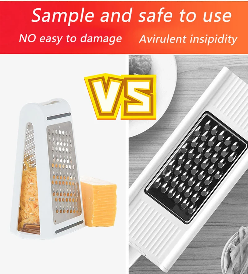 

Vegetable Fruit Slicer Grater Cutter Peeler Multifunctional Potato Peeler Carrot Grater with Drain Basket Kitchen Tools Hot Sale