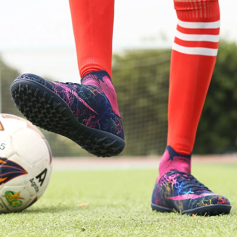 Футбольные бутсы для взрослых и детей TF/FG футбольные синие новые Новое