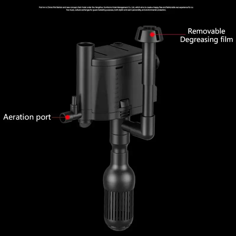 

Fish Tanks Aquarium Surface Skimmer Oil Remover Three-in-one Water-pump Filter