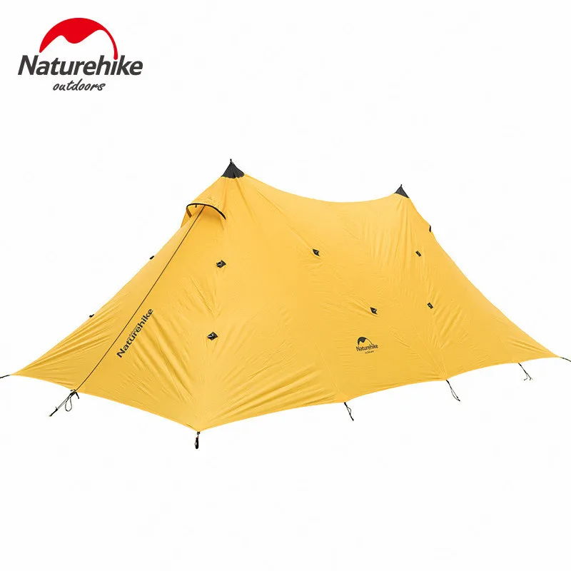 

Палатка Naturehike Double Peak 20D силиконовая для кемпинга, защита от солнца, дождя, для всей семьи, ветрозащитный солнцезащитный тент