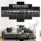 Модульные настенные картины, плакаты на холсте с принтом Honda CIVIC, автомобильная живопись, Современное украшение для дома, модная рама для гостиной