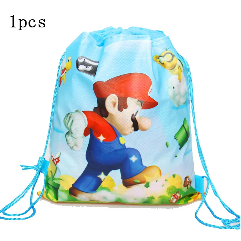draw bag1 X 1pcs 24 шт. тема "Супер Марио" топперы для кексов с днем рождения с палочками для украшения детского душа для мальчиков - Цвет: draw bag1 X 1pcs