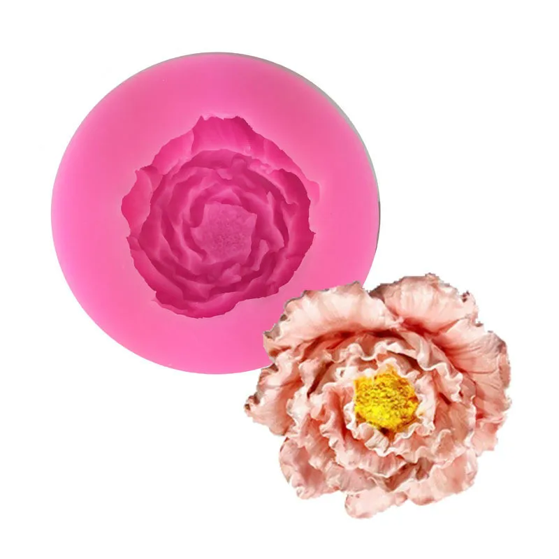 Роза Пион DIY торт плесень пластырь для ароматерапии прессформы ароматизатор Воск