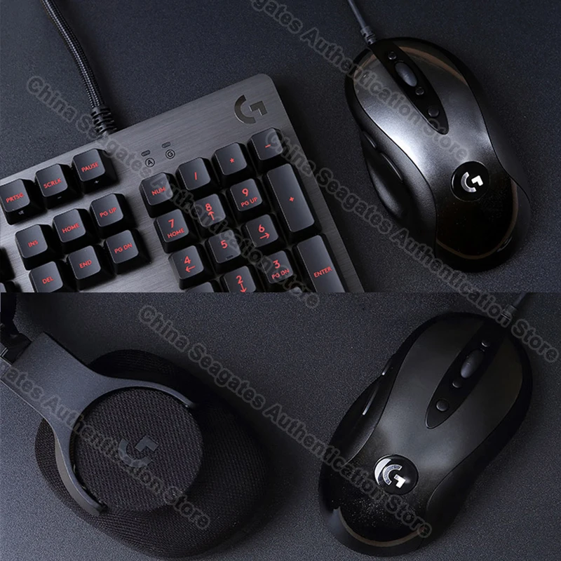Новинка 2018 игровая проводная мышь Logitech MX518 оптическая 200 16000DPI для офиса и дома