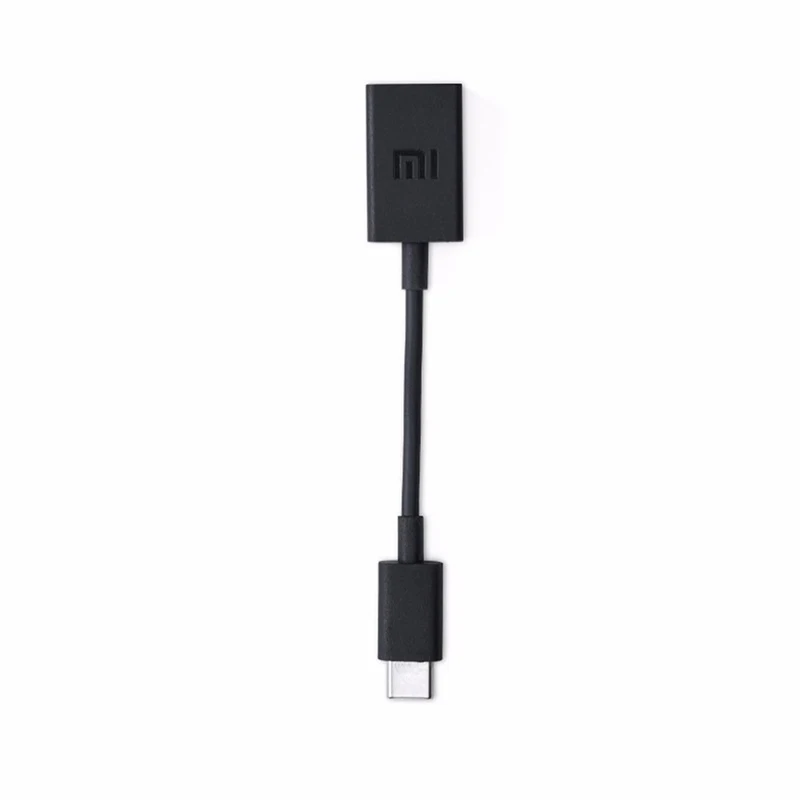 Кабель OTG xiaomi type C USB передачи данных type C адаптер «Папа-мама» для xiaomi mi 9 9T 8 Max 3 mi x 2S redmi note 8 7 K20 - Цвет: Черный