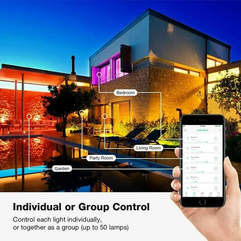 СВЕТОДИОДНАЯ Гирлянда-занавес с Bluetooth рождественсветильник USB-гирлянда