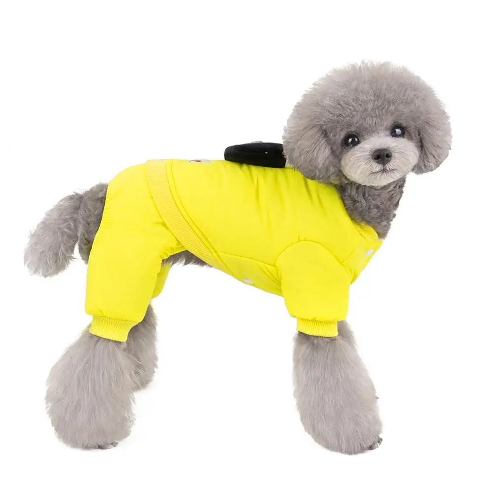 Z60 утолщенный зимний комбинезон для домашних животных одежда теплая собака