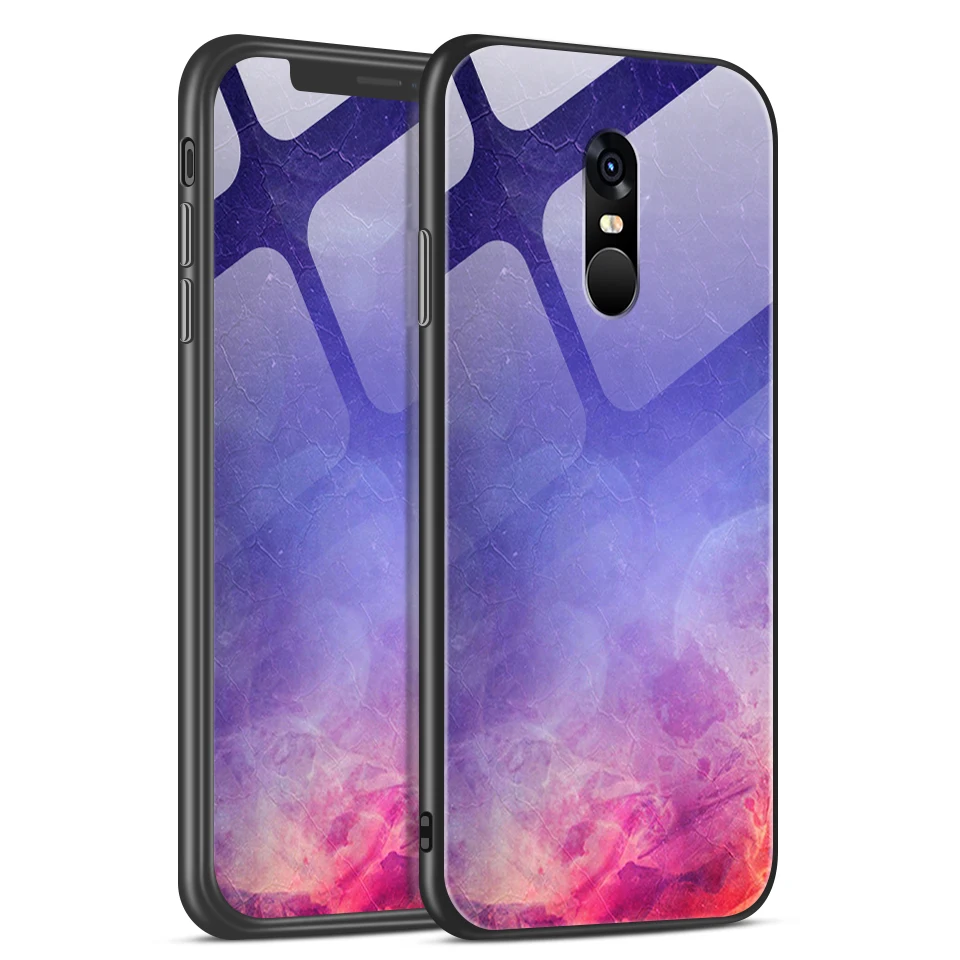W215 Для Xiaomi Redmi Note 4/4X роскошный чехол из закаленного стекла для Remi Note 4 Pro CN Version/4 Gobal Version Fashion Soft Edge Shell - Цвет: W215