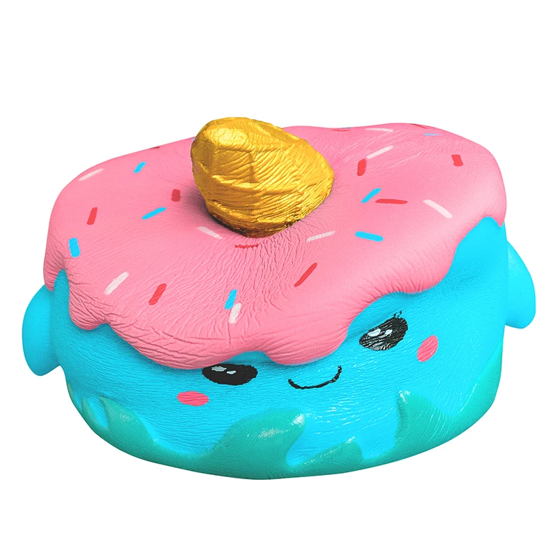 Jumbo Blue-Pastel de unicornio blando de simulaci&oacute;n, juguetes para apretar suaves, descompresi&oacute;n de elevaci&oacute;n lenta, divertido, juguete para ni&ntilde;os-5