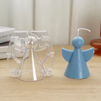 geometric angel candle mould aromatherapy molds for candle making wax wedding friend soap mold diy festival gifts 1pc
