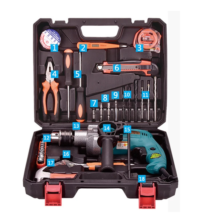 Электрический бесщеточный ударный сверлильный пистолет вращающийся молоток