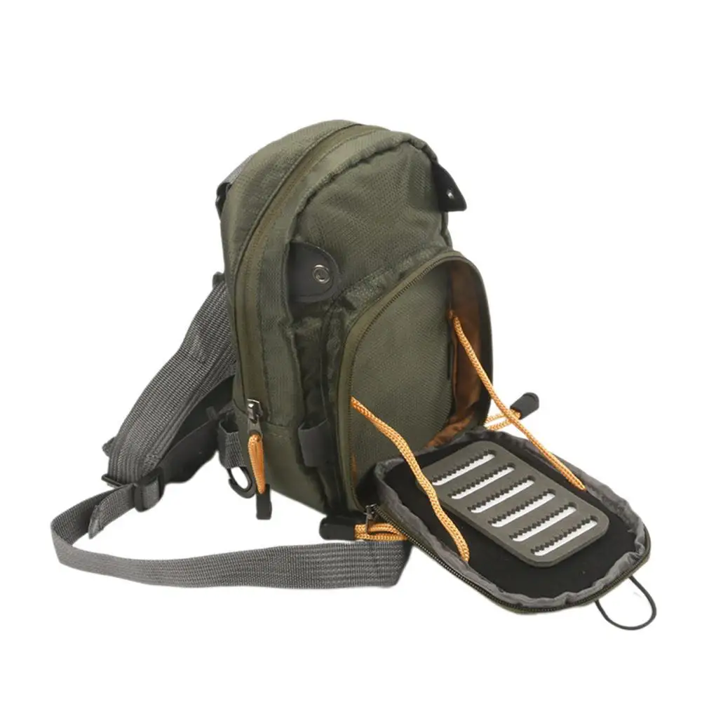 Сумки для рыбалки нахлыстом двухслойная нагрудная сумка мини рюкзак на одно