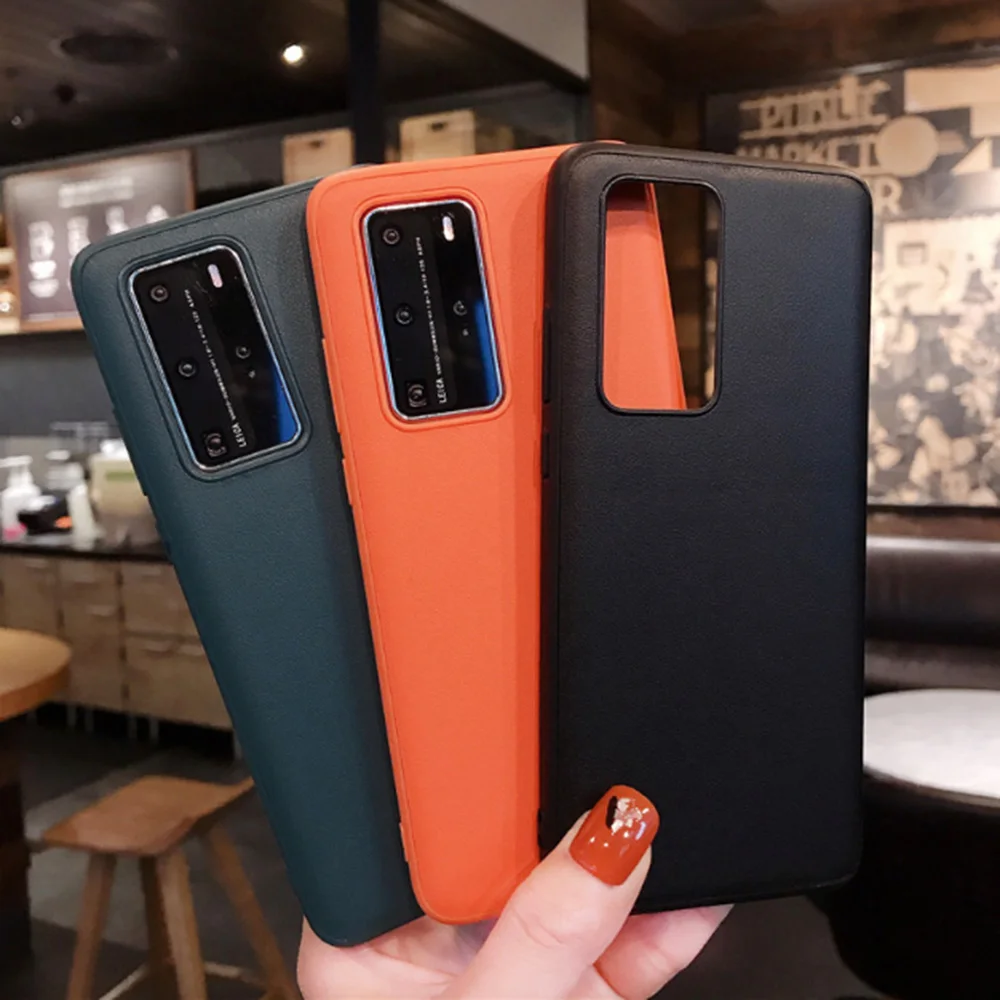 Мобильный телефон Huawei кожаный чехол для Mate P30 P40 30 nova 6 6SE 5 5i HONOR 20 V20 V30 PRO роскошный