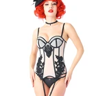 Сексуальное женское белье корсет готический корсет-бюстье Топ Overbust бюстгальтер с эффектом пуш ап корсетные Для женщин стройнящее белье талии формирователь живота оболочка