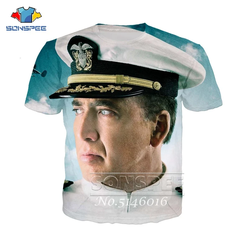 SONSPEE Nicolas Cage, забавная футболка с 3d принтом, унисекс, повседневная, короткий рукав, летняя Мужская модная повседневная одежда, футболки, топы, одежда t118 - Цвет: 7