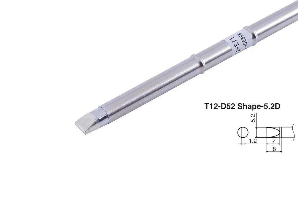 FINDAMAZE T12 плоский наконечник D08 D12 D16 D24 DL32 D4 D52 для FX951STC и STM32 OLED паяльная