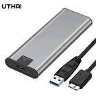 Новый корпус для жесткого диска UTHAI M.2 USB3.1 Type-C на M.2NGFF, корпус для твердотельного накопителя, высокоскоростной корпус из алюминиевого сплава M.2