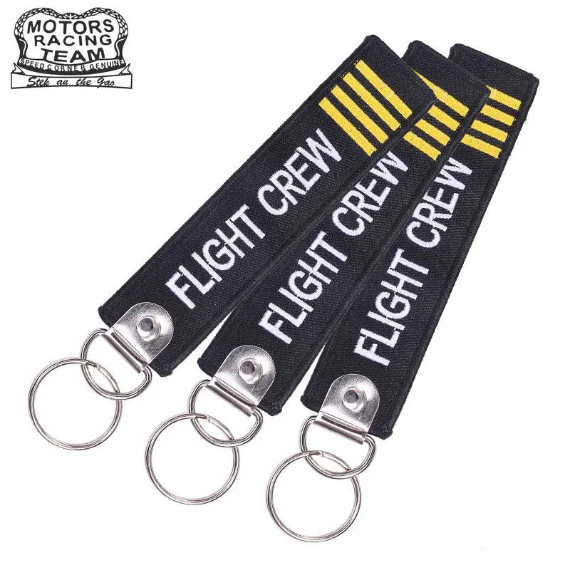 Багажные бирки для летной команды модная вышитая сумка бирка с брелоком ключей
