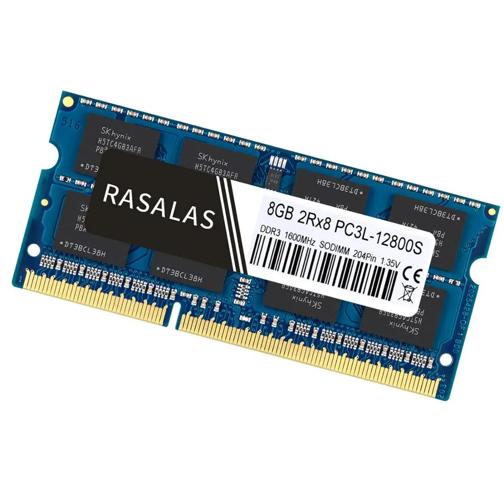 Rasalas DDR3 4 ГБ 8 Оперативная память 2Rx8 PC3 12800S DDR3L 1600 МГц SO DIMM 1 35 V Oперативная Nамять
