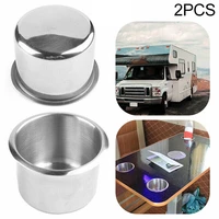 42pcs rv cup holder recessed cup drink stainless steel cup holder can holder for marine boat rv camper seat wedge cup holder