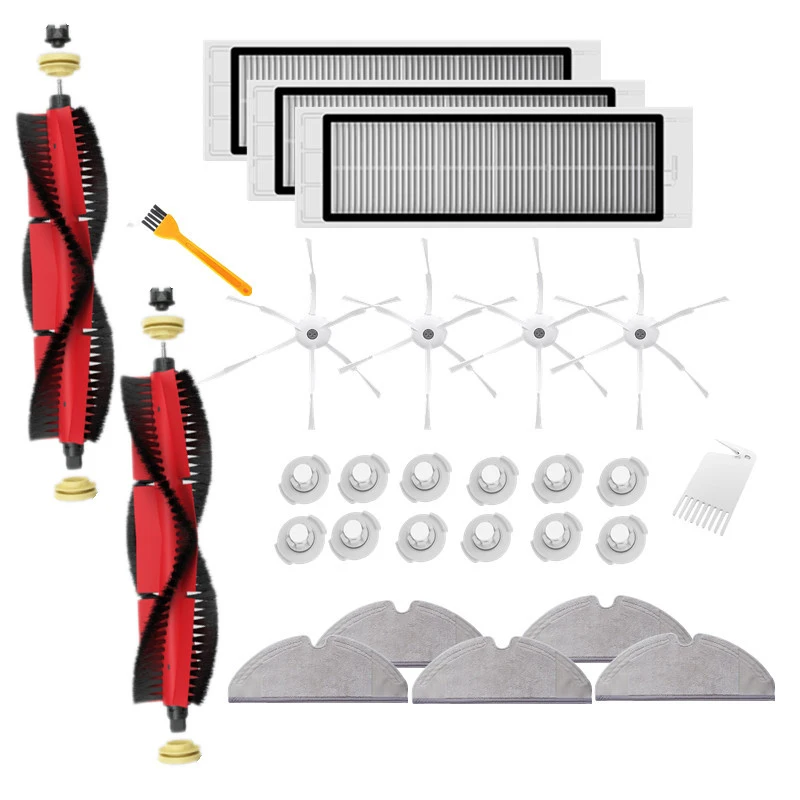 5 шт. Швабра + 12 сердечник для воды 2 основные кисти 4 боковые щетки 3 фильтры 1 белая