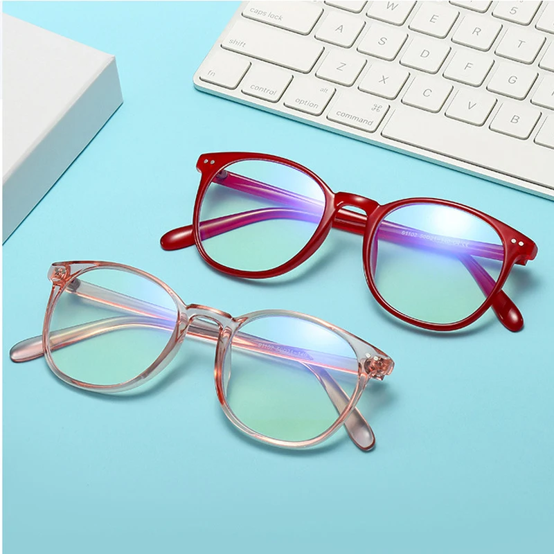 

2020 Women Cat Eye Glasses Frames Anti-blue light Optical EyeGlasses Fashion Metal Frame Prescription Eyewear Computer Glasses