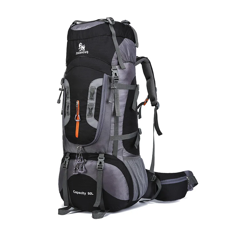 Beste Grote Capaciteit Alpinisme Zak 80L Camping Wandelen Multi-Externe Rugzak Waterdichte Slijtvaste Outdoor Bag Militaire Hot