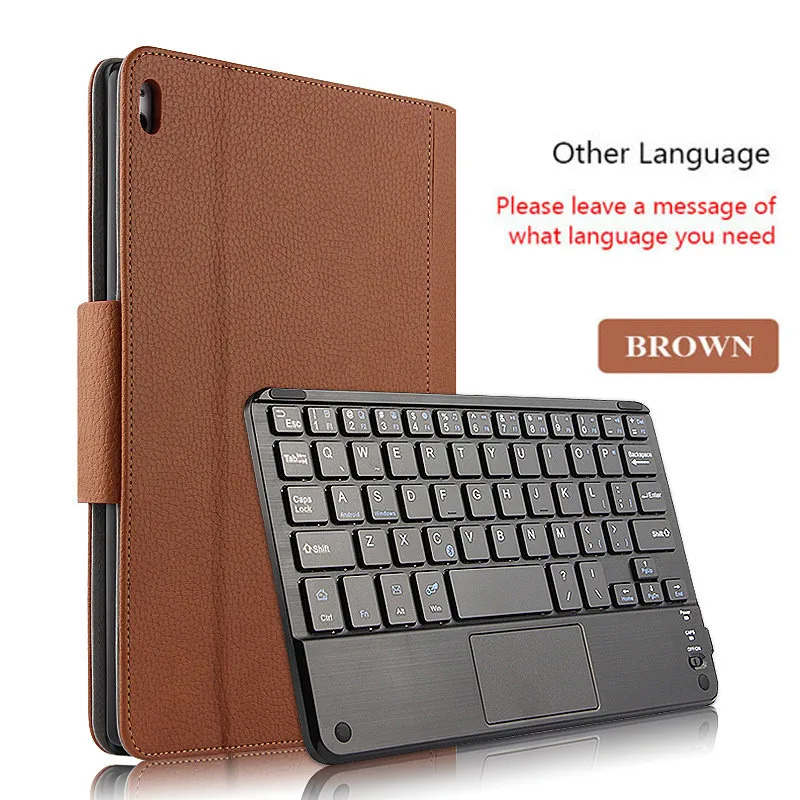 Other Brown Для lenovo Tab 4 10 чехол TB-X304F X304N 10,1 дюймов Магнитная bluetooth-клавиатура для планшета чехол из искусственной кожи Многоязычный язык - Цвет: Other Brown