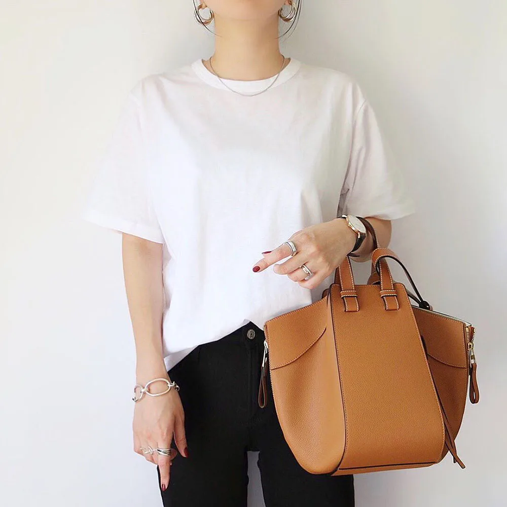 

Minimalist White Alphabet T-Shirt Chic Office Ladies Short Sleeve Summer Tops Tees Female Casual Tshirts Korean Japan Clothes