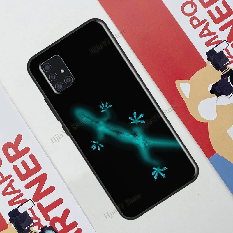 Чехол для Samsung A12 A32 A42 A52 A72 A20e A21S A11 A31 A51 A71 A70 A50 A10 A20 A02 S с изображением ящериц гекко.