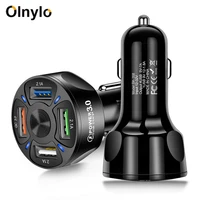 car usb charger quick charge 3 0 4 0 universal 18w fast charging in car 4 port mobile phone charger for samsung s10 iphone 11 7