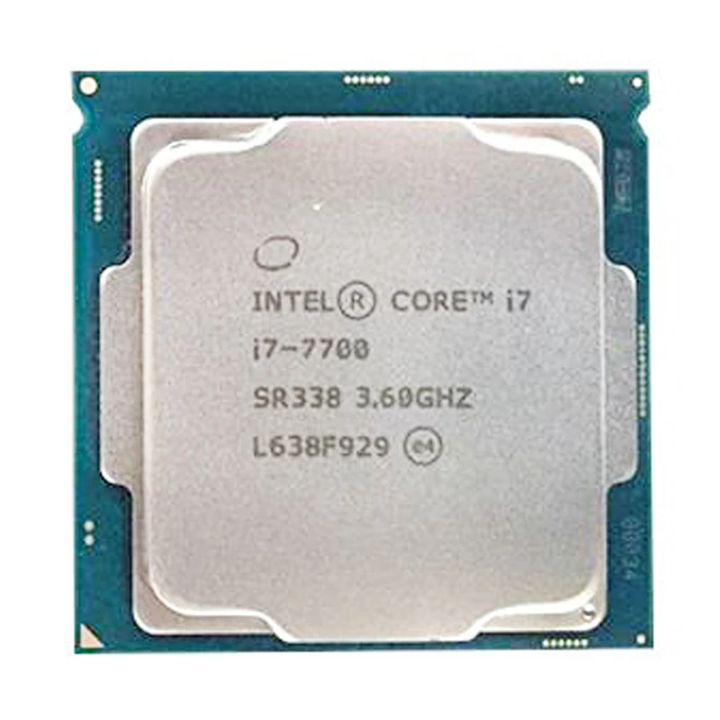 Четырёхъядерный процессор Intel Core i7 7700 4 ядра 8 потоков 3 6 ГГц дренажный LGA 1151 65 Вт 14