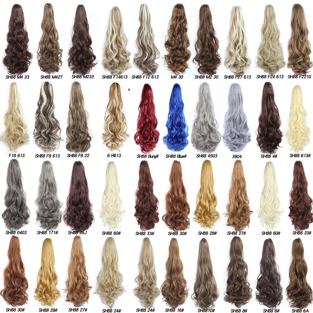Волнистые женские волосы Budabuda для наращивания в виде конского хвоста хвост
