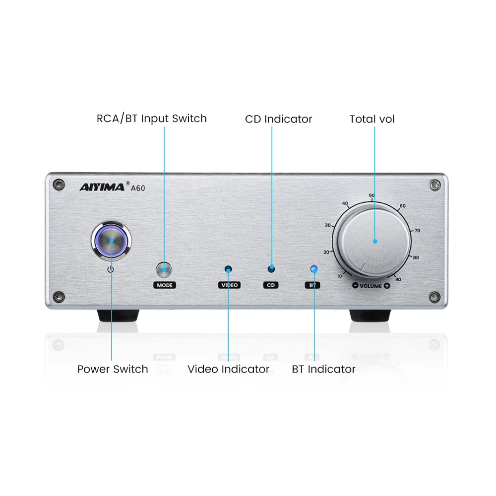 Усилитель мощности AIYIMA LM3886 Bluetooth 5 0 CSR8675 | Электроника