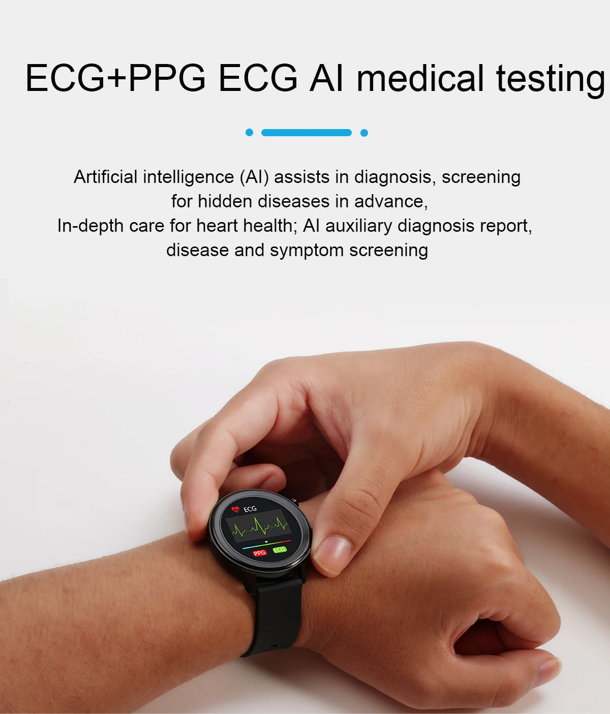 

E80 Smart Watch Men Women Body Temperature Blood Pressure Blood Oxygen Heart Rate Monitoring PPG+ECG Sports Bracelet SmartWatch