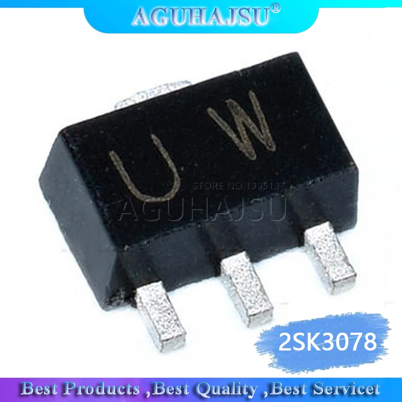 10 шт. новый оригинальный 2SK3078 Шелковый экран UW SOT 89 патч Высокочастотный