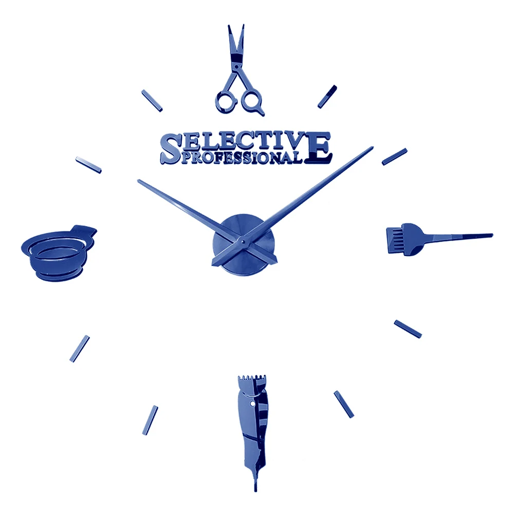 Ножницы для парикмахерской салон красоты настенные гигантские часы сделай сам