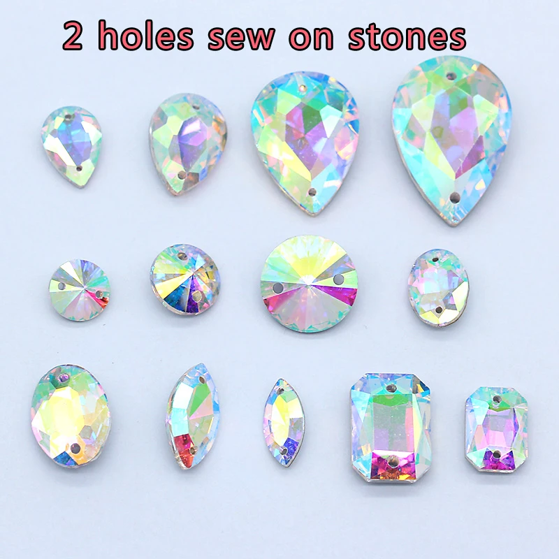 

Блестящие кристаллы AB, пришивные стразы, заостренные стразы, нашивные стразы, обувь для рукоделия сумки, швейные принадлежности