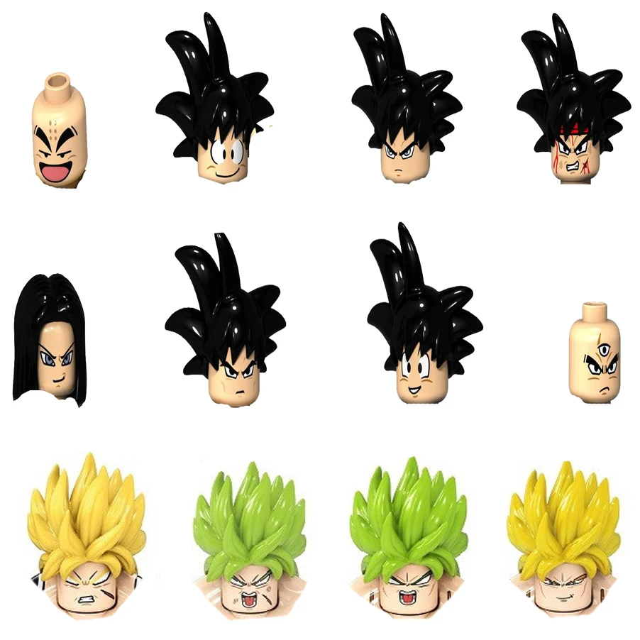 8 шт./компл. строительные блоки японского аниме с драглами Z Супер Saiyaned Gokued Vegetaed Gohan