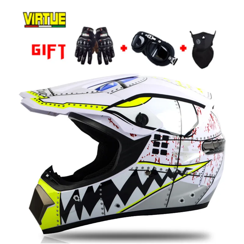 Шлем мотоциклетный полноразмерный 3 подарка | Автомобили и мотоциклы