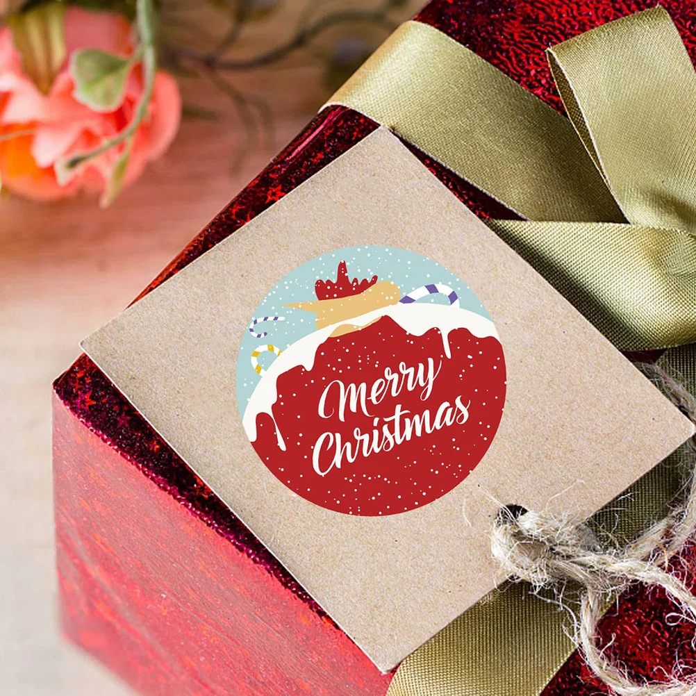 2 рулона рождественских этикеток наклейки подарочные этикетки самоклеящиеся |