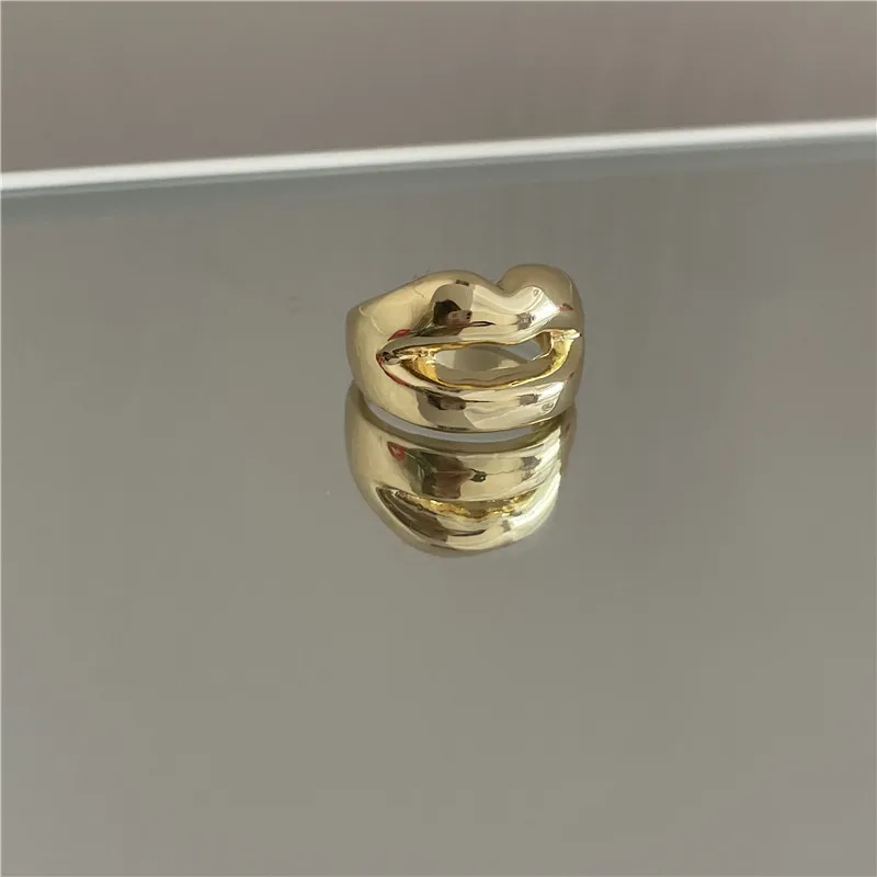 Огромное многоцветное металлическое кольцо для женщин в стиле ретро с