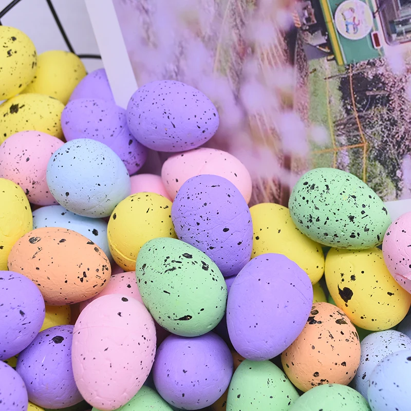 

20pcs Easter Foam Bird Egg Artificial Pigeon Eggs DIY Craft Kids Gift Home Decoration Easter Party Ornament Supplies